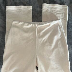 Lysse Pull on High Waist Wide Leg Soft Light Weight Corduroy XL Cream